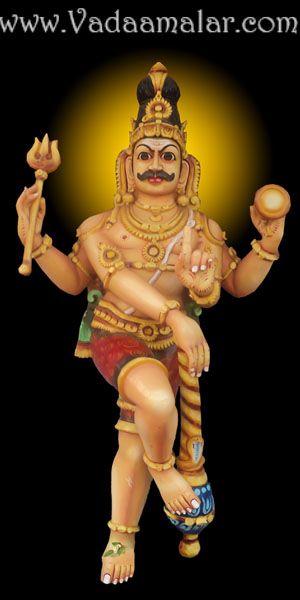 Dvarapala gate guardian Of Hindu Temple Banner Poster Print Quality Stage Hall decoration