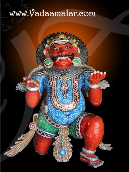 Dvarapala gate guardian Of Hindu Temple Banner Poster Print Quality Stage Hall decoration