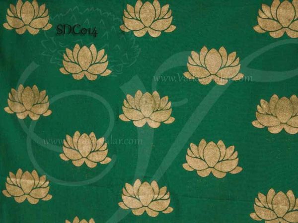 Lotus Design Screen Green Colour Backdrop in Cloth Buy Now- 8 x 4 Feet