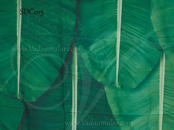 Banana Leaf Design Screen Green Colour Backdrop in Cloth Buy Now- 8 x 5 Feet