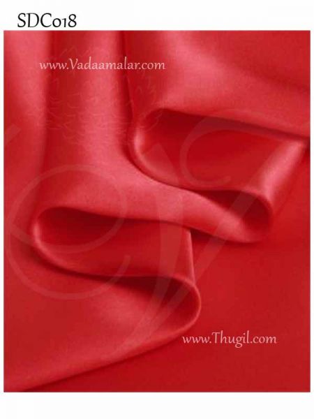 Satin Red Colour Plain Backdrop Premium Fabric 