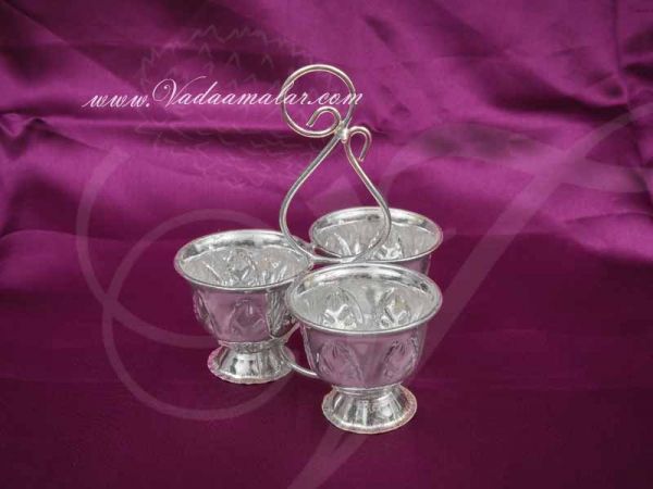 German Silver Chandan Kumkum Wedding Weclome Set Buy Now 5