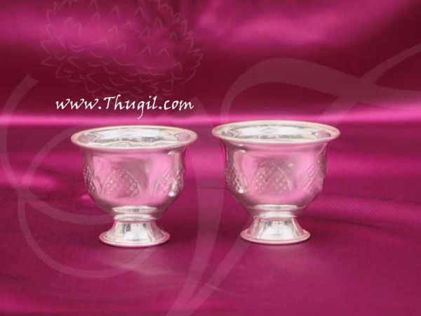 Plate Chandan Kumkum Set - German Silver Wedding Weclome Buy Online