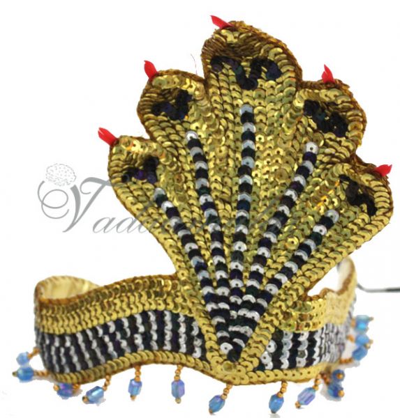 Snake Dance Costume Headwear head accessories Pambu Girls Indian Fancy Dress