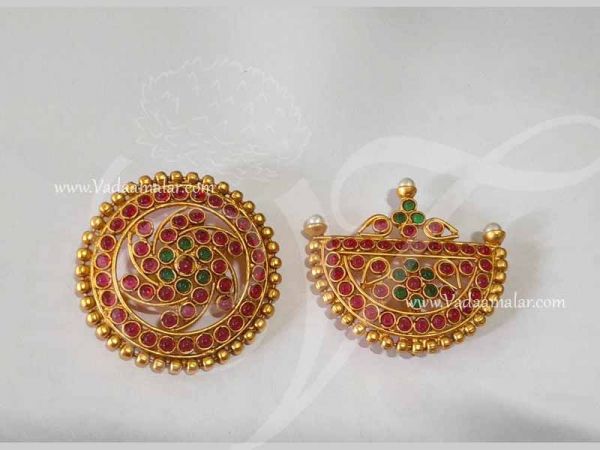Antique Design Indian Bridal Accessories Sun and Moon Chandara Sooriyan