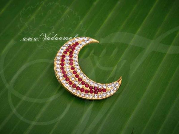 White with Maroon Moon For Sivan Lingam Amman Decorations  Buy Now 1.7x2