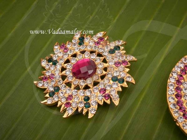 Sun and Moon Jewellery Hindu God Hair Ornament Chanran Sooriyan Buy Now 2