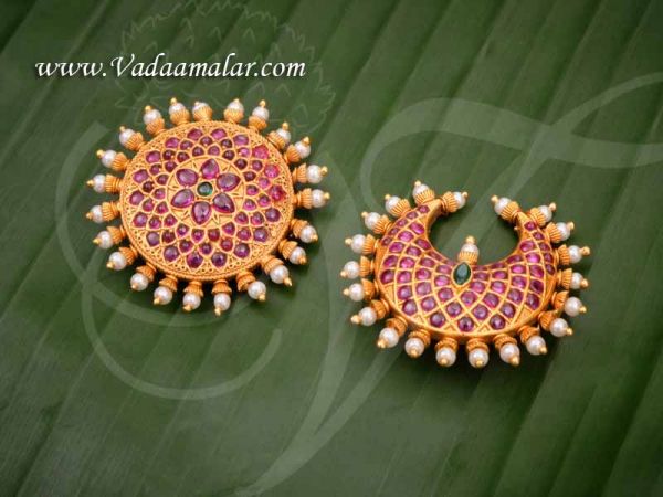 Antique Design Indian Bridal Accessories Sun and Moon Chandara Sooriyan Buy Now 