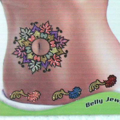 5 Belly Sticker Tattoo Body BellyButton Tattoos