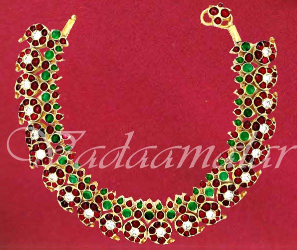 MangaMala temple jewelry traditional mango necklace India Wedding
