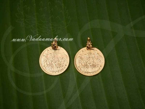 Gold Plated Coin for ThiruMangalyam Wedding Thali for Bride 2 pieces