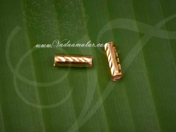 Gold Plated Tube for ThiruMangalyam Wedding Thali for Bride 2 Pieces Buy