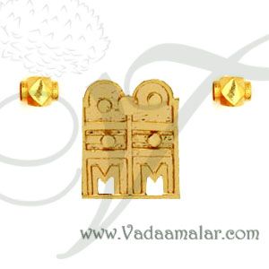 Buy ThiruMangalyam Thali Indian Mangalsutra Accessories Wedding Bride Micro Gold plated 