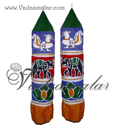 Buy Thombai online Traditional India Stage Thombai  Temple Car decorations -2 pieces - 10 feet