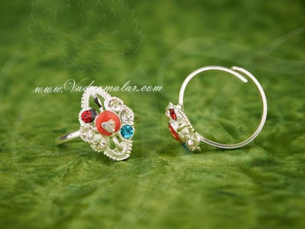 Oxidised Silver Bichiya Indian Style Toe Ring Metti Feet Jewelry - 1 pair