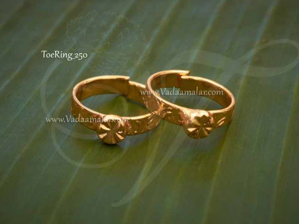 Bichiya Metti Toe Ring Micro Gold plated Jewellry Buy Now 2 pieces