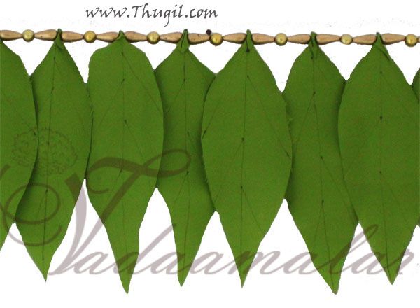 5 meters Mango Cloth Leaf Design India Toran Tapestry Doorway Decorative Hanging 