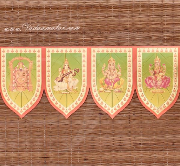2 meters Mango Leaf Design Deities India Toran Tapestry Doorway Decorative Hanging 
