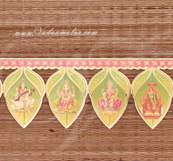 2 meters Mango Leaf Design Deities India Toran Tapestry Doorway Decorative Hanging 