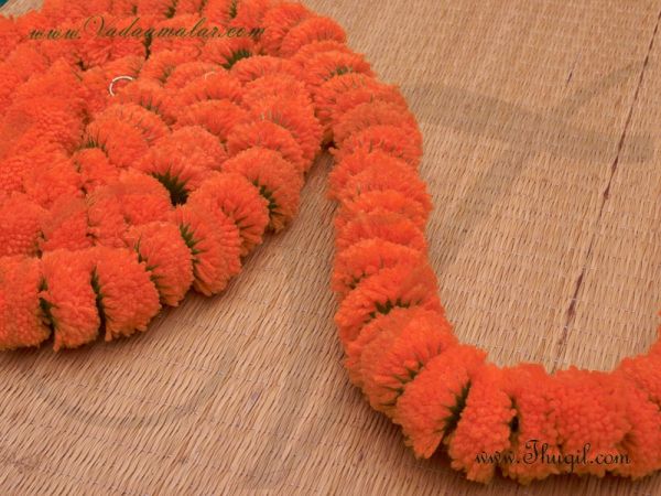 1 meter Buy Marigold Samanthi Fluffy Flowers For Decorations