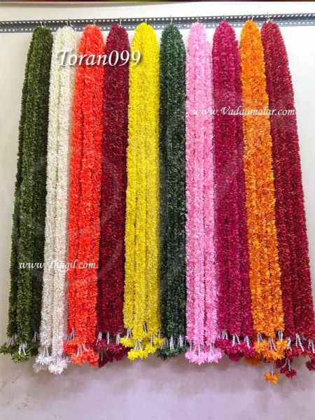 Flowers using Cloth Garland Door Decoration Synthetic Phool - Washable