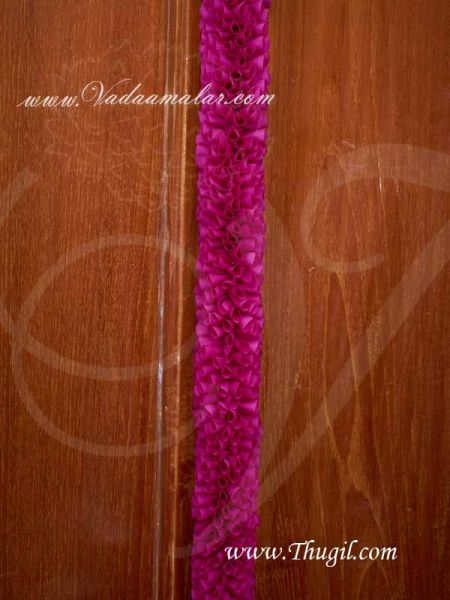 1 meter Synthetic Magenta flower Petals artificial stand line for decorations Flowers String.