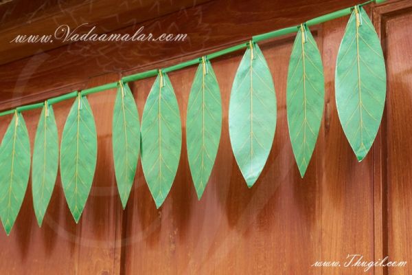 Mango Leaf Maa ilai thoranam 5 meters South Indian Door Decoration Buy now