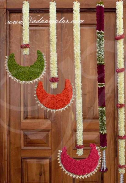 6 feet / 75 inches Flowers Jasmine Indian Wedding Festival Home Decoration Mandap Hanging Design  