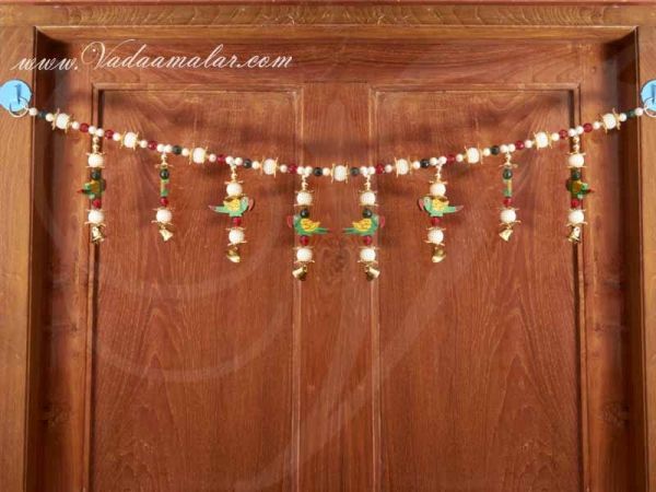 Artificial Parrot India Toran Doorway Decorative Hanging 	
