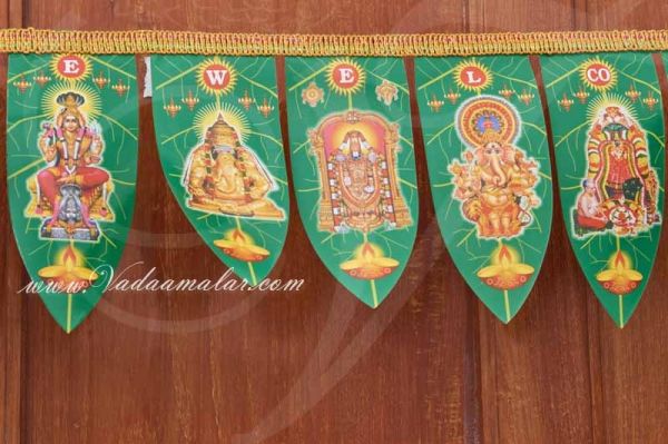 Mango Leaf Design with Dieties Doorway Decoration for Festival Buy Now - 5 pieces