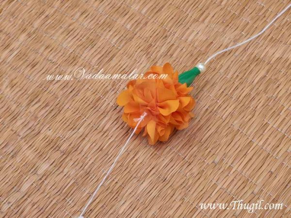 Orange Marigold Flower Samanthi Cloth Hangings buy online 