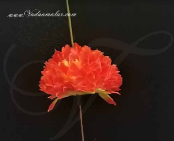 Orange Marigold Flower Samanthi Cloth Flower Toran Decoration buy online 