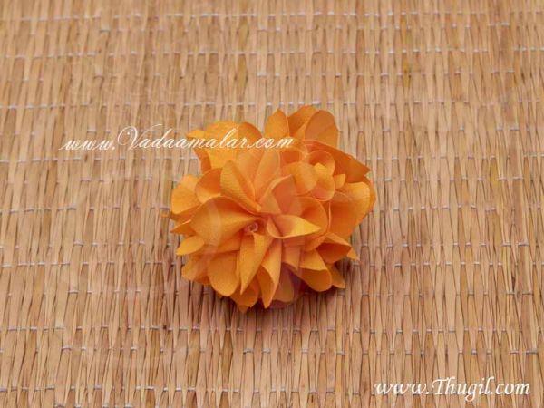 Mango Yellow Marigold Flower Samanthi Cloth Flower buy online 30 flowers