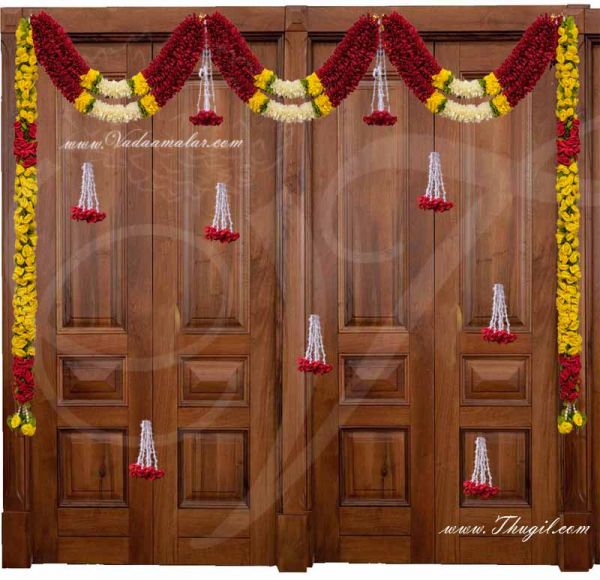 Yellow Rose Design Decoration for Arangetram Weddings Venue Toran Order Online