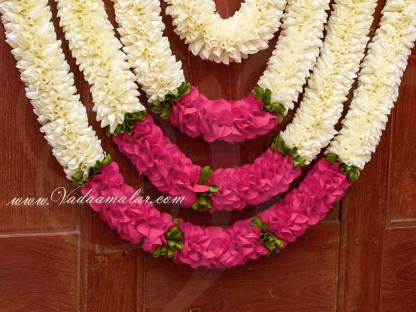Jasmine with pink design decoration for Weddings Venue Toran Available Buy
