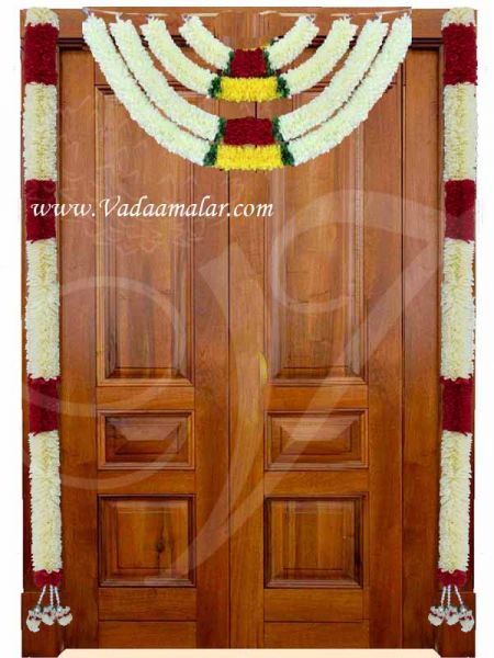 Indian Design Door Decoration Thoranam Hanging Synthetic Flowers 74
