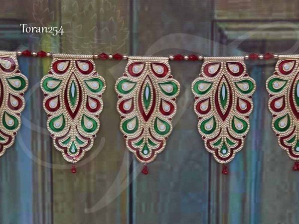 1 meters (1pcs) Leaf Design India Toran Tapestry Doorway Decorative Hanging 