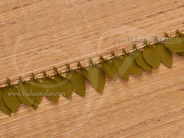  Mango Cloth Leaf Design India Toran Tapestry Doorway Decorative Hanging  37