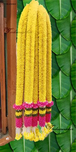 Wedding decoration 1 meter Cloth Garland Door Decoration Synthetic Flowers - Yellow