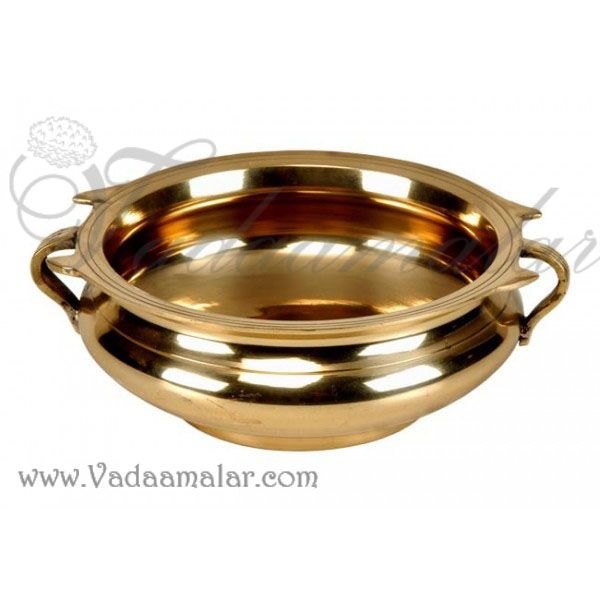 6.5 inches Brass Varpu Uruli arrangement vessel Uruli available buy online from India