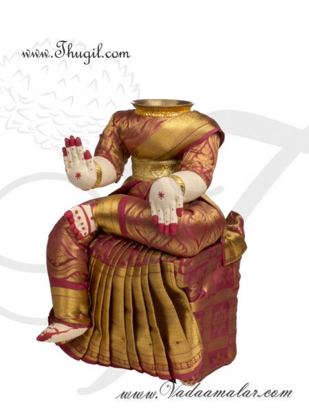 7 inches Goddess Lakshmi VaraLaksmi Idol for Pooja Vratam Doll Buy Online
