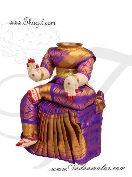 12 inches Goddess Lakshmi VaraLaksmi Idol for Pooja Vratam Doll Buy Now