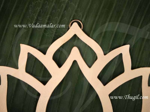 Lotus Brass Wall Decoration Art Metal in Gold Finish Buy Online
