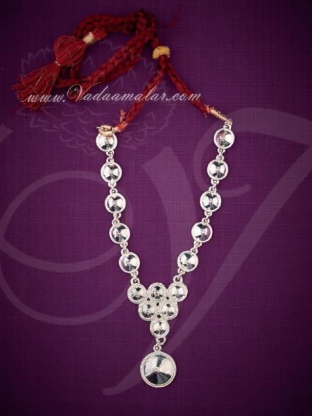 White metal necklace jewellery India Odissi Tribal Dance Ornaments