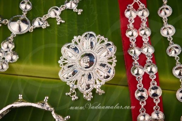 Odissi dance white metal full set Indian Jewelry Buy Now