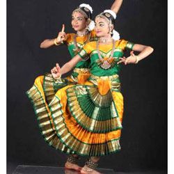 Grouptap Bollywood indian kids kuchipudi bharatanatyam princess belly dance blue/red/yellow 2-piece wave pants costume outfit children girls 