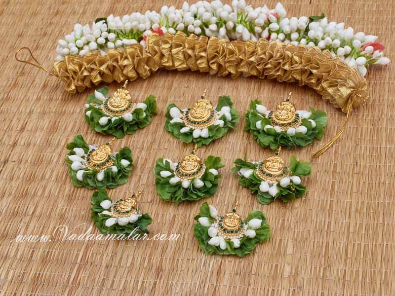 Flower and Jasmine Veni Flowers Indian Jada billalu Bridal Hair Decoration  Buy Now