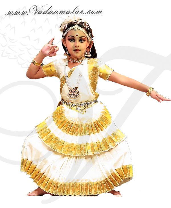 Mohiniattam Kerala Traditional dance dress costumes children kids costume