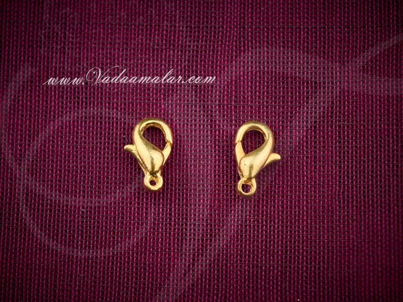 20 Gold Lobster Clasp Claw 5x10mm Jewellery Hooks Necklace