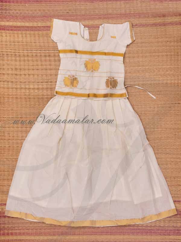 Pattu Pavada Kerala Style for Girls Pavadai Chattai Skirt Blouse Buy Now 24  Size